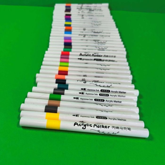 Маркеры фломастеры акриловые новые 36 шт