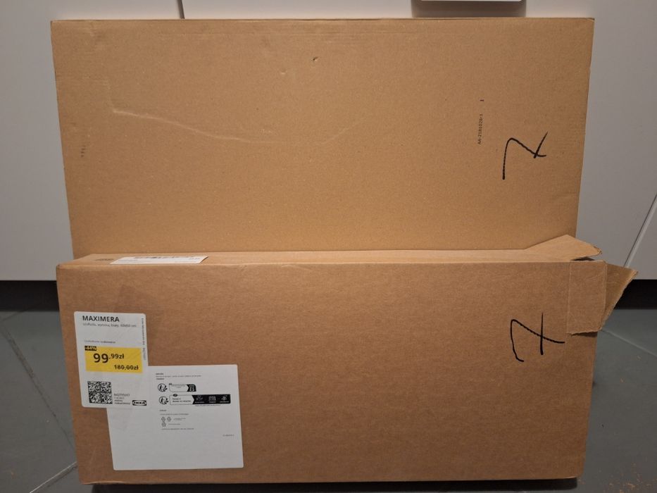 Szuflada Ikea Maximera wysoka 60x60