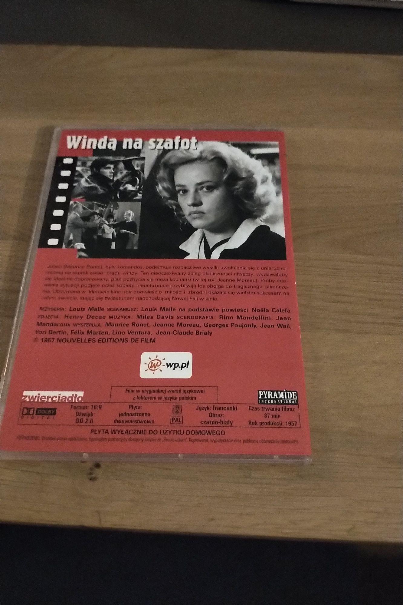 Windą na szafot Louis malle film dvd plyta