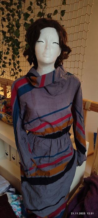 Wielka paka kolekcja ubrań moda vintage 60/70/80 ponad 100 szt, 38 suk