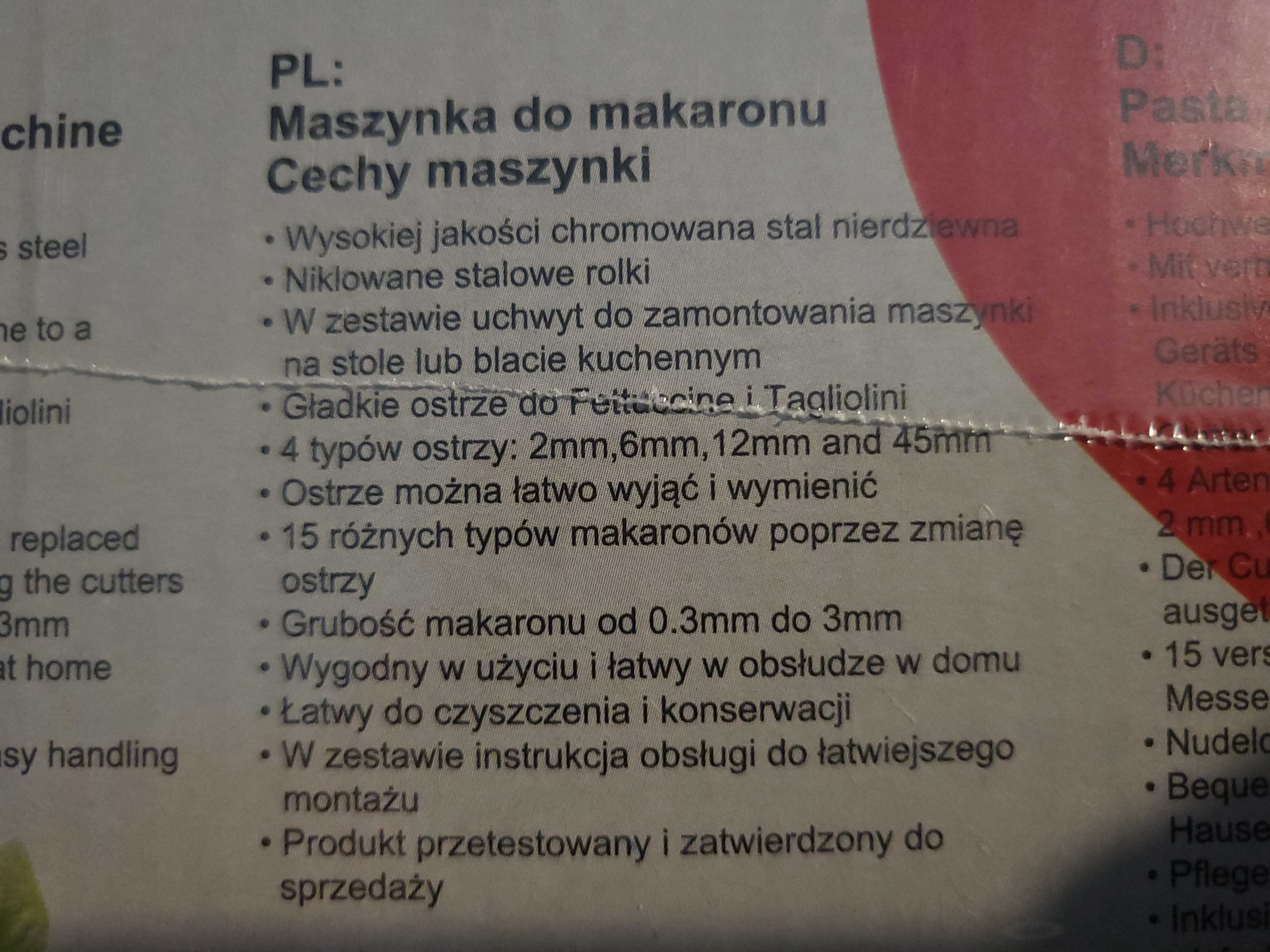 Maszynka ręczna do makaronu i ciasta Ravioli Nowa