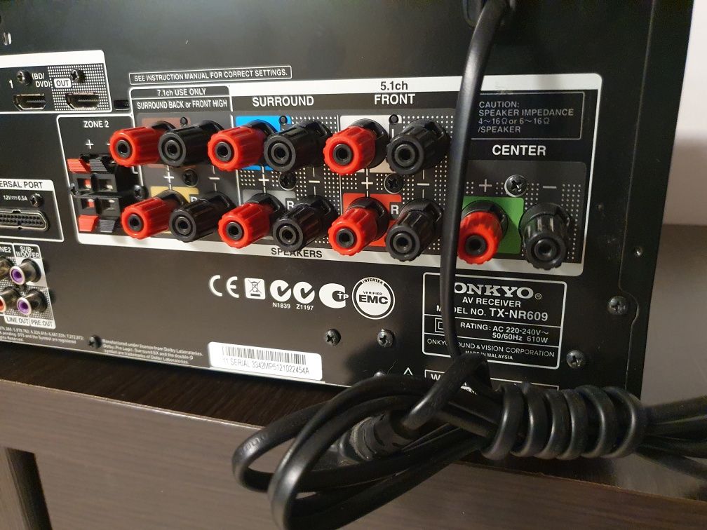 Amplituner Onkyo TX-NR609 Spotify dts itd