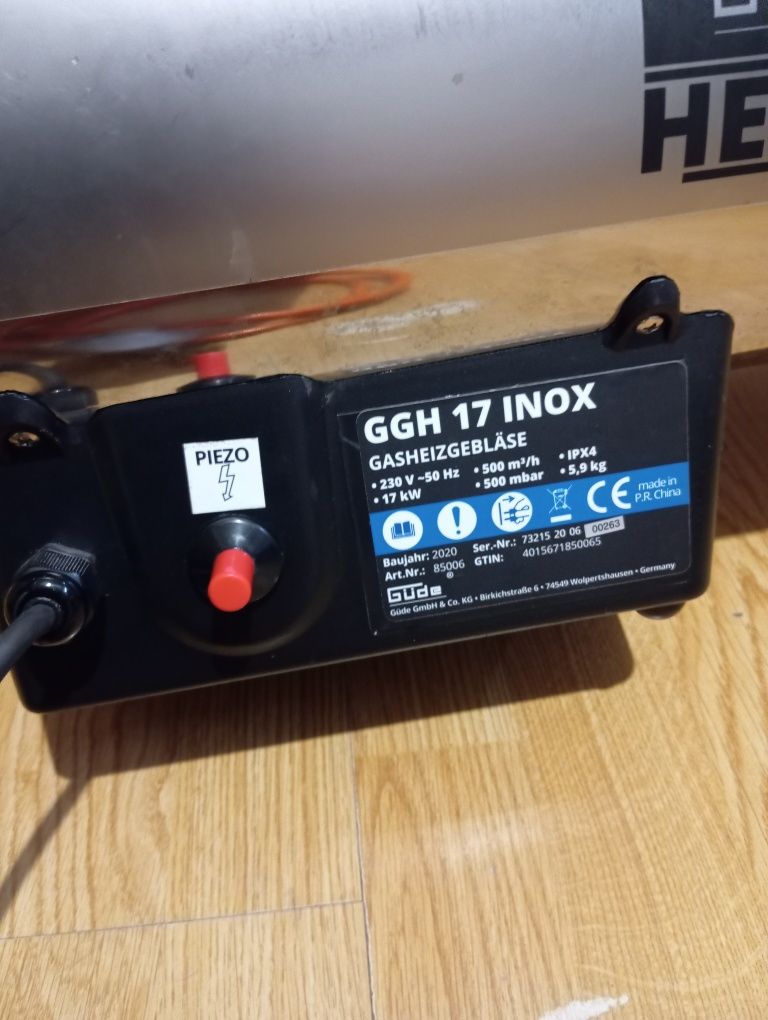 Nagrzewnica gazowa güde ggh 17 inox