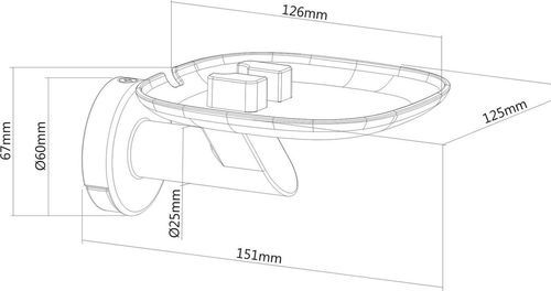 Uchwyt ścienny MC 840 na głośnik Sonos One, One SL, Play 1 - nowy x 2