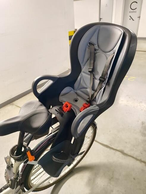 Fotelik dziecięcy rowerowy tylny Okbaby 10+ czarny