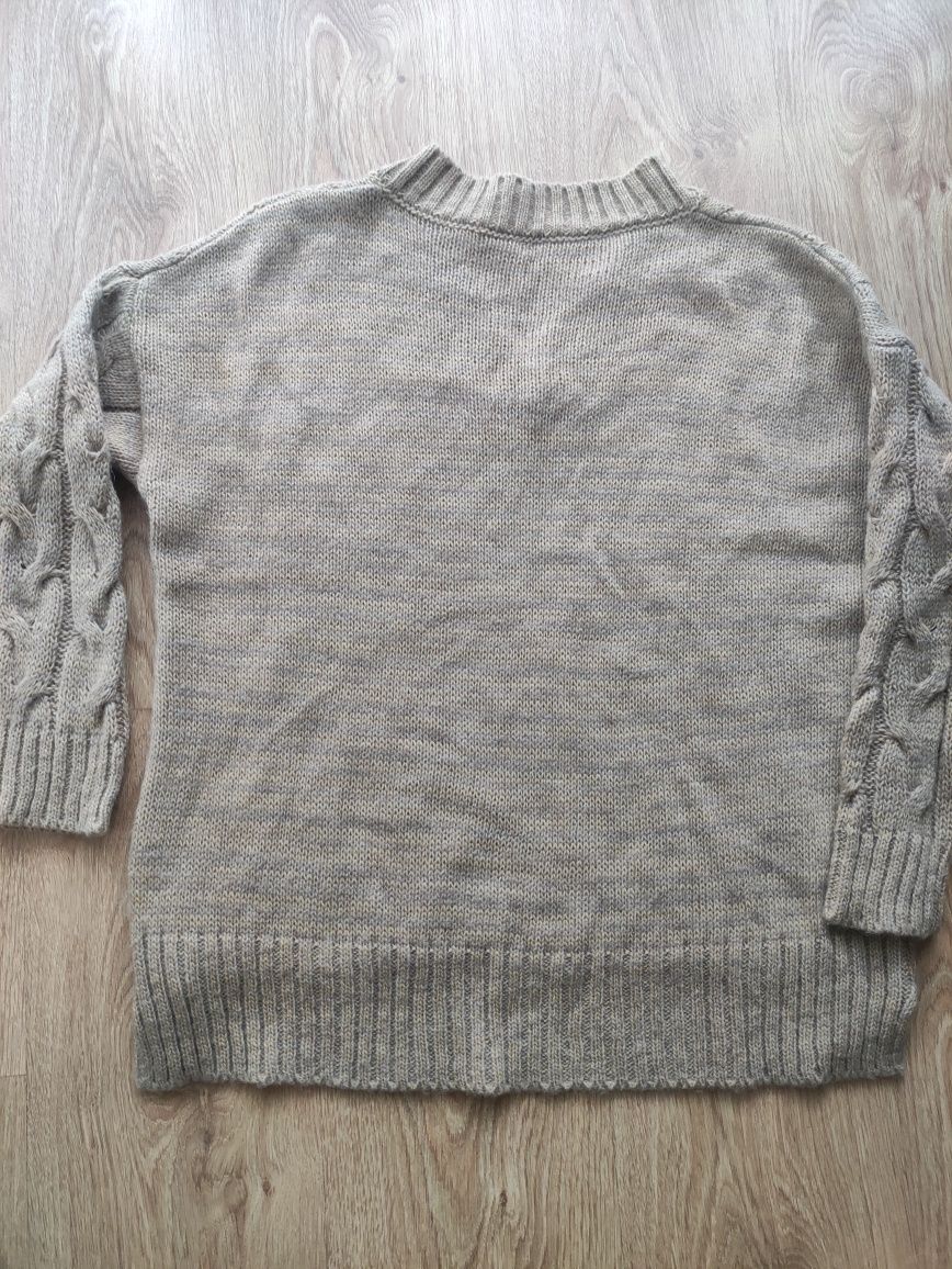 Dzianinowy komplet- sukienka i sweter M/L