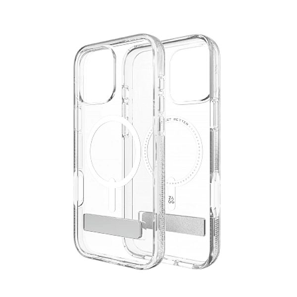 Etui ZAGG Crystal Palace Snap Kickstand MagSafe z podstawką na iPhone