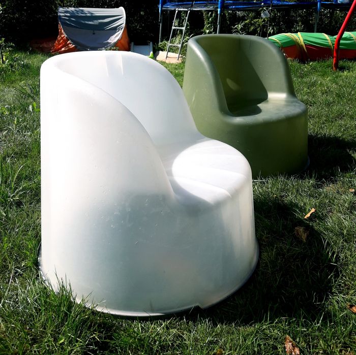 Duży • MEGA WYGODNY • Fotel IKEA Kimme / ogród pokój dziecka