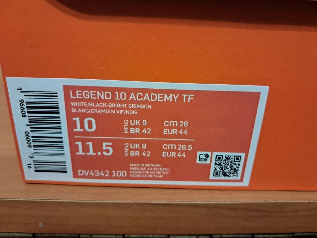 Сороконожки Nike Tiempo Legend 10  Academy TF DV4342-100 оригінал