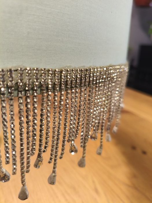 Miętowy abażur Glamour 50cm x 30cm