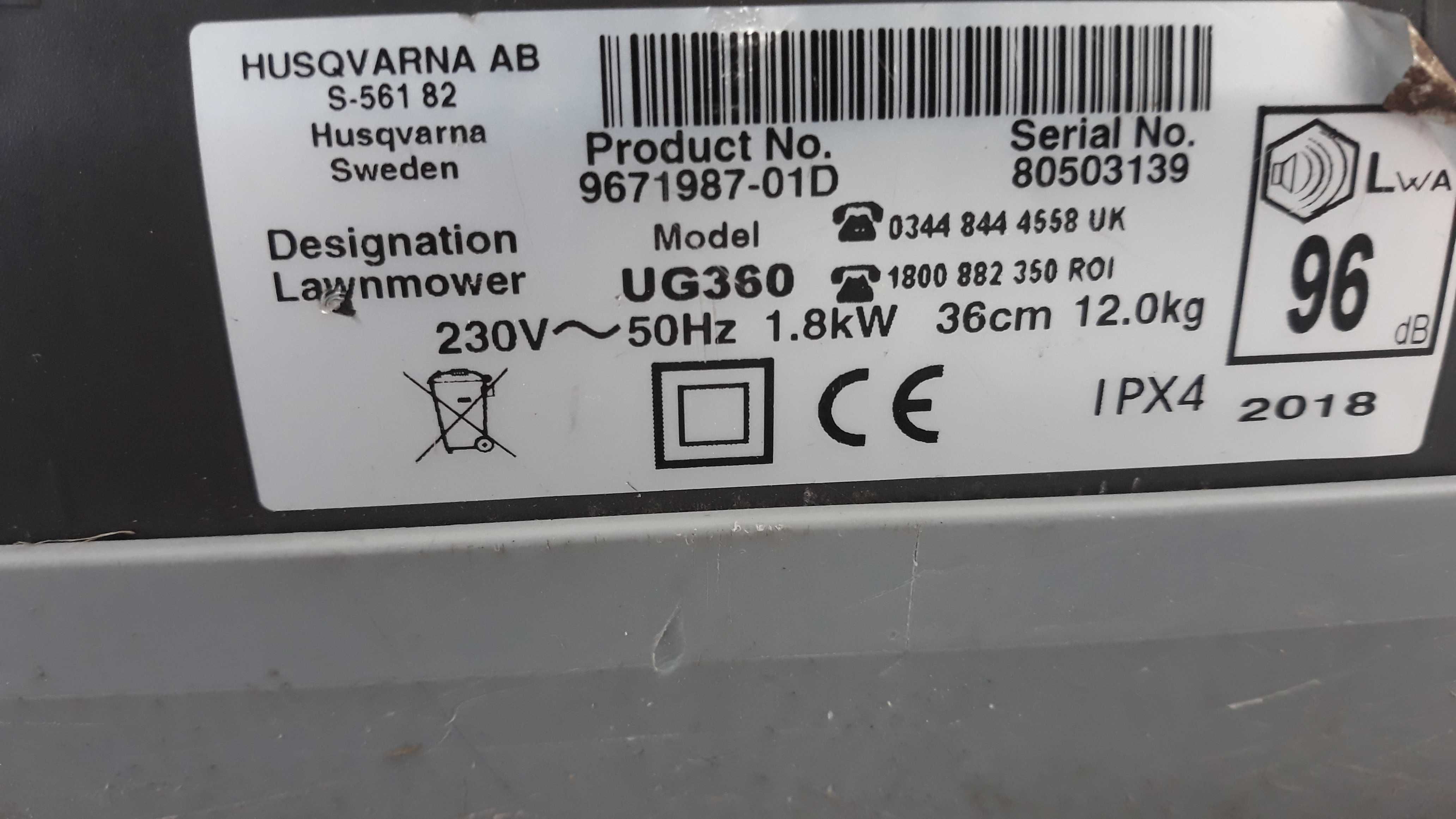 Kosiarka elektryczna poduszkowa Husqvarna flymo ultra 1800 Wat