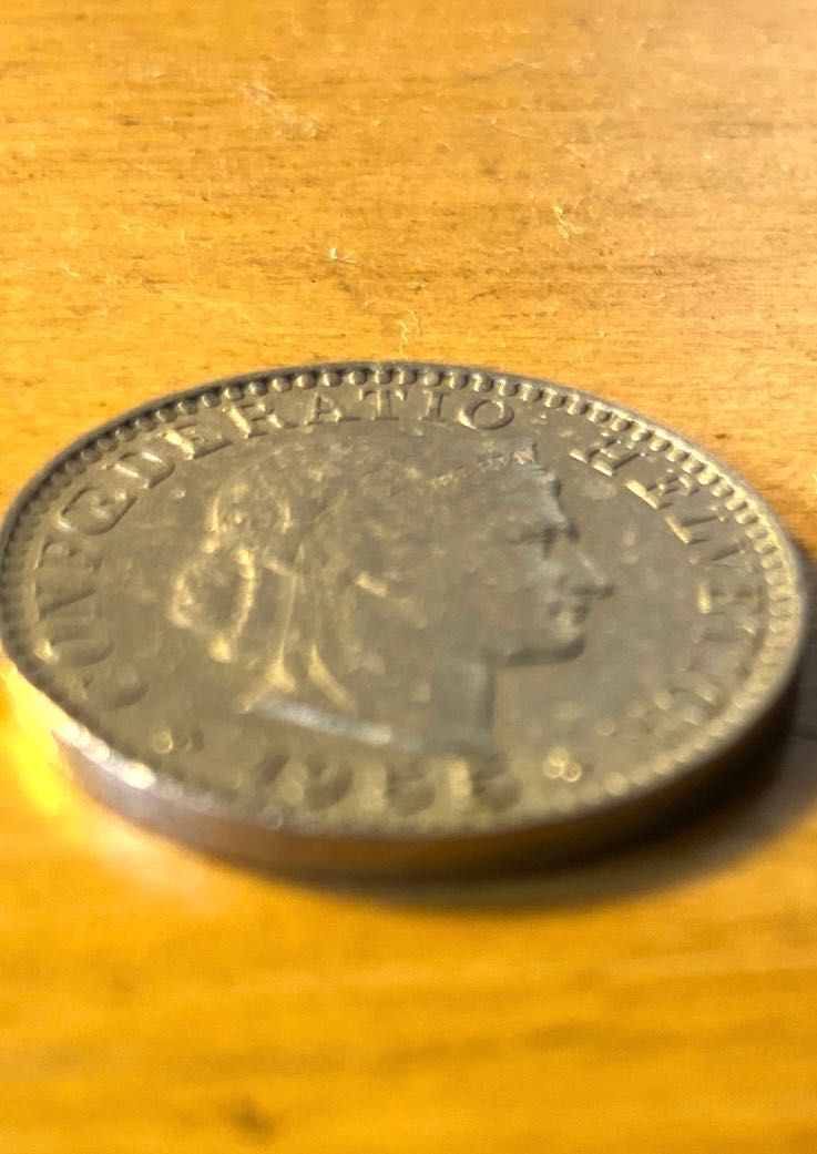 Vendo moeda suíça