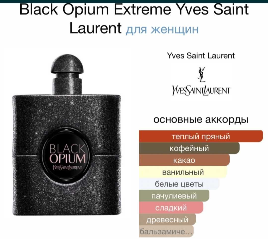 Black opium extreme. Yves Saint Laurent