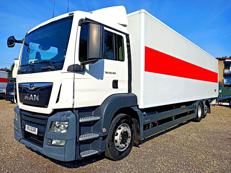 MAN TGS 26.320 6X2-2 BL , E6  TGS 26.320 6X2-2 BL EURO 6 , kontener winda 2T 1 właściciel