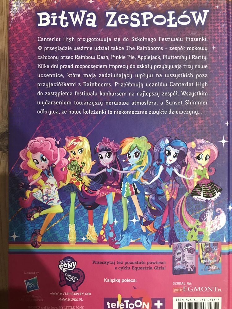 Ksiazka my lityle pony Bitwa zespołów