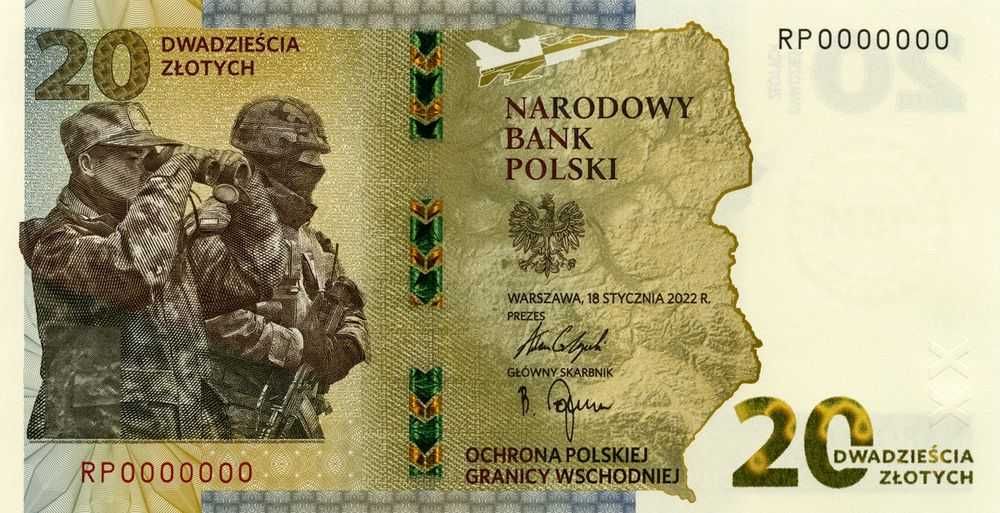 Zestaw Banknotów kolekcjonerskich. Bitwa Warszawska + ochrona granicy
