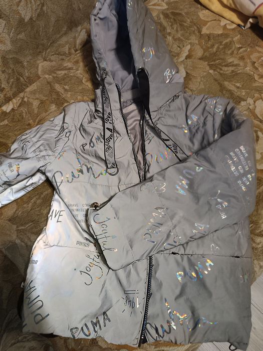 Куртка для девочки светоотражающая