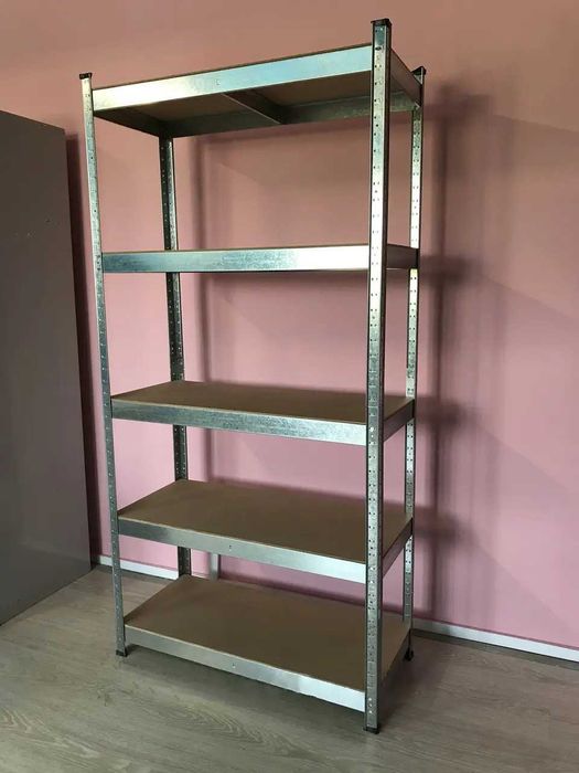 Стеллаж 180х90х40 см металлический Полки 5 шт/Стелаж для склада гаража