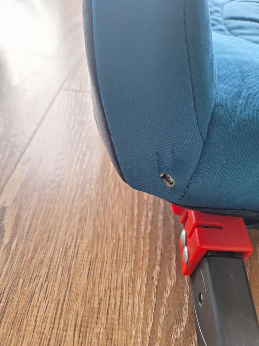 2x Poddupnik fotelik samochodowy PUMA 15-36kg turkusowy burgund isofix