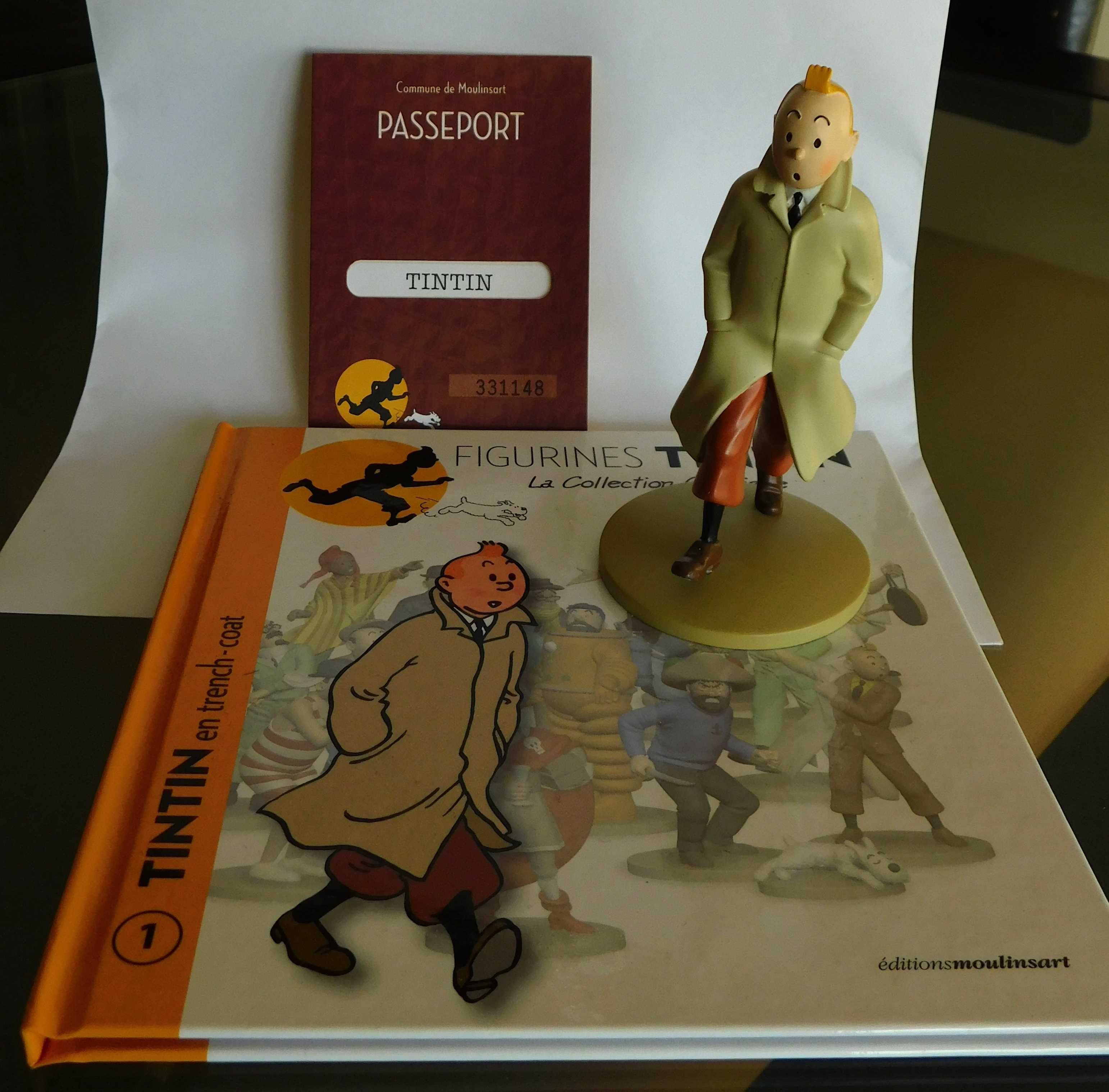 Figura Tintin Coleção oficial Moulinsart Hergé França