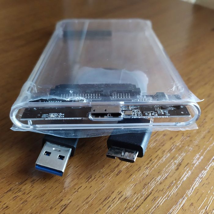 Кишеня зовнішнього жорсткого диска 2,5 дюйма (прозора).