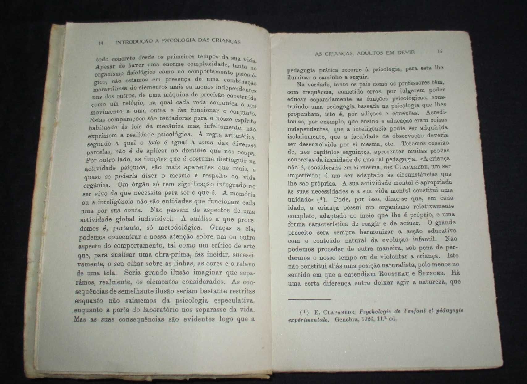 Livro Introdução à Psicologia das Crianças Emile Planchard