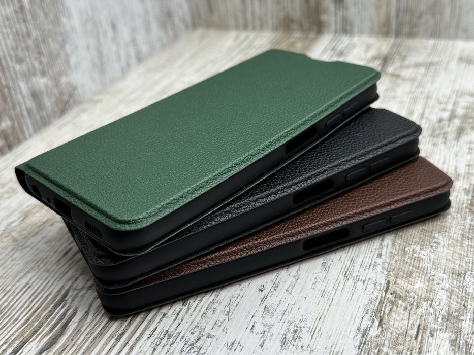 Чехол книжка Leather Fibra на Samsung A24/ A34/ A54 На магните. Чохол