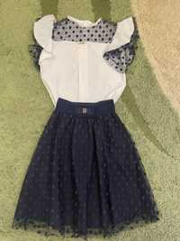 Школьный костюм, форма,блузка и юбка