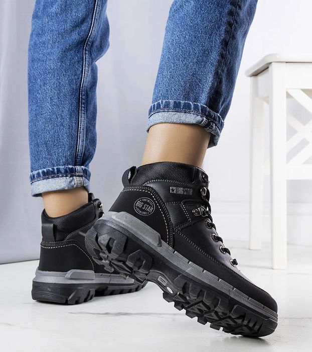 Czarne trapery Big Star KK274222 BLACK