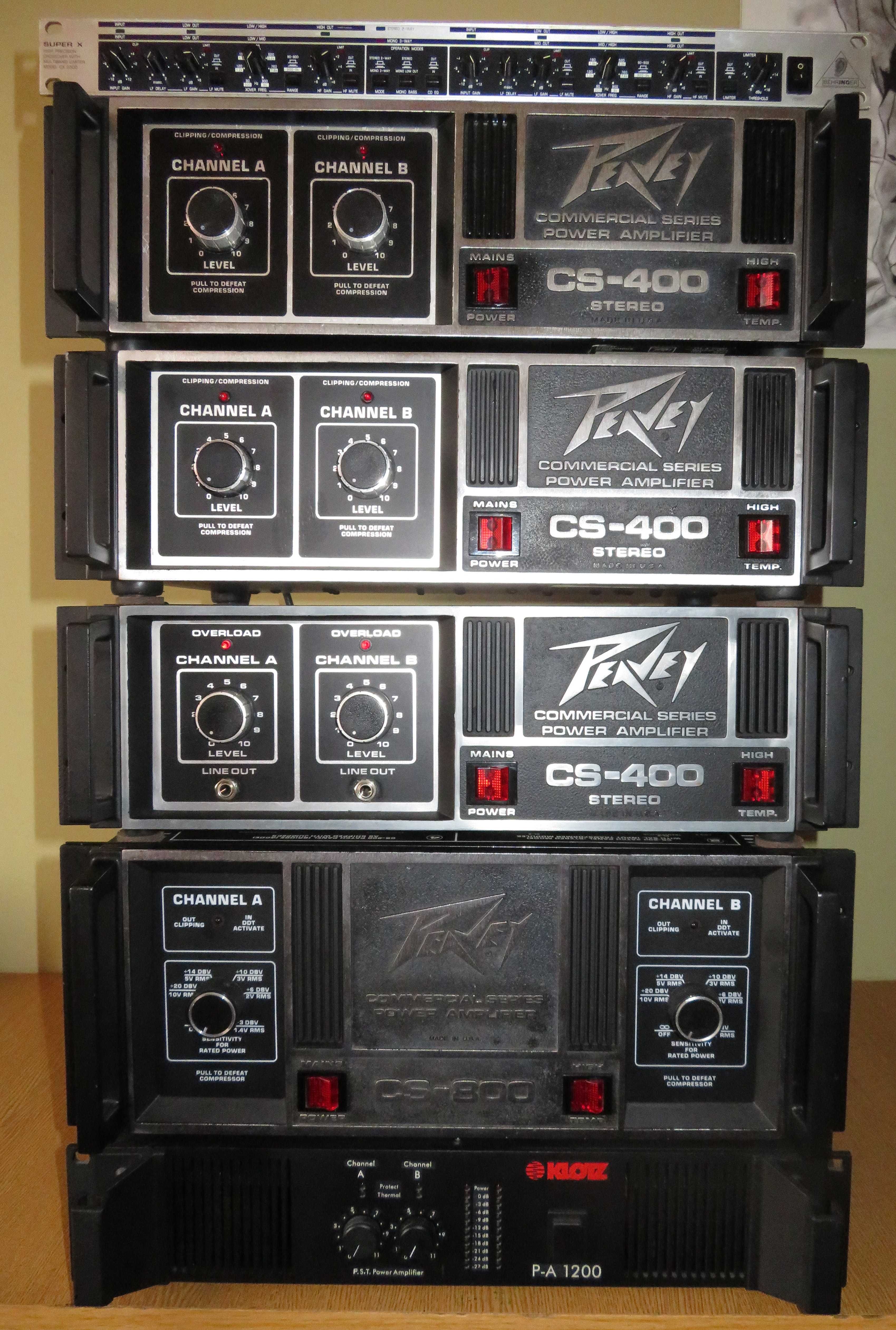 Końcówka mocy Peavey CS-400, CS-800, Klotz PA-1200