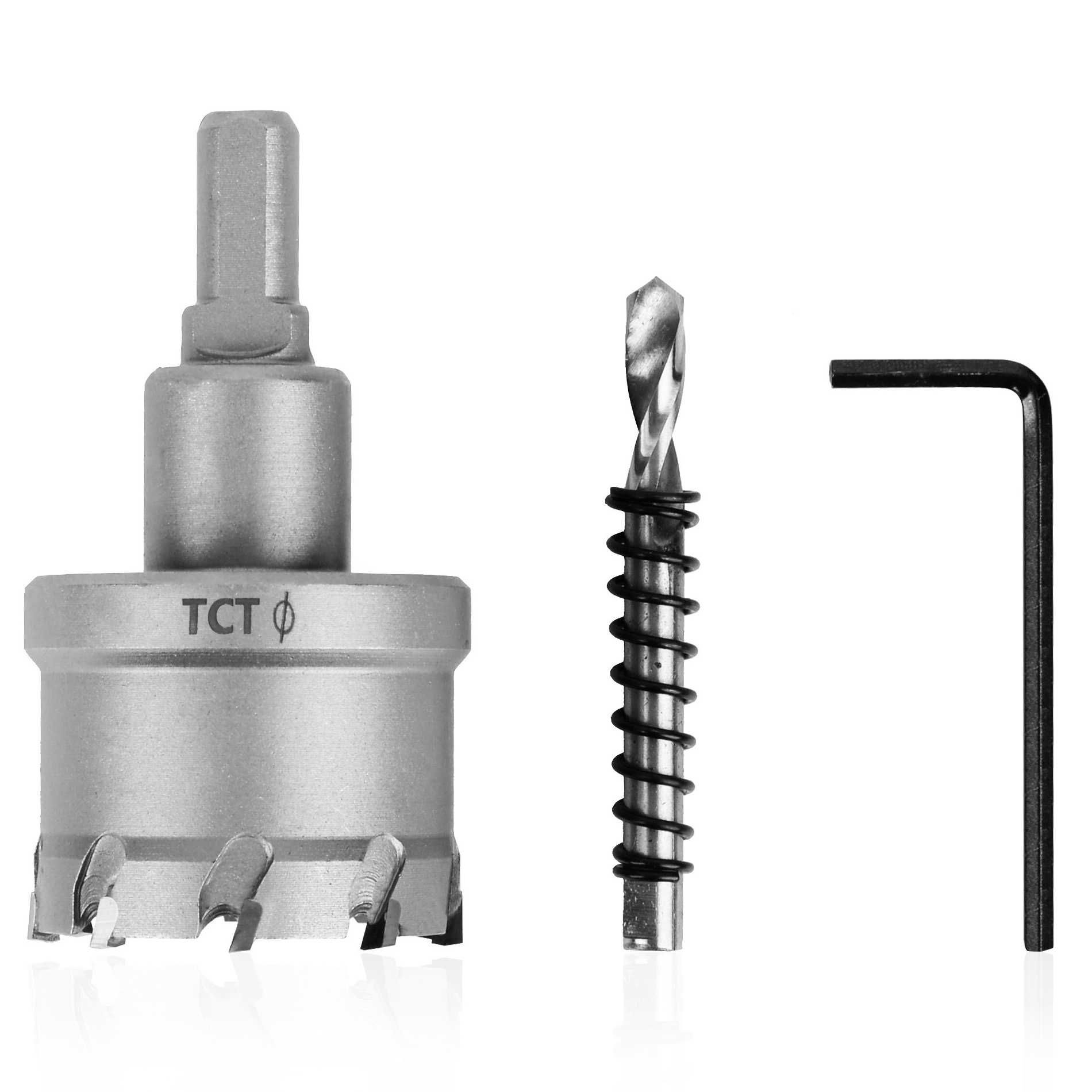 Otwornica do metalu TCT węglik spiekany fi od 14 mm do 115 mm / 25 mm