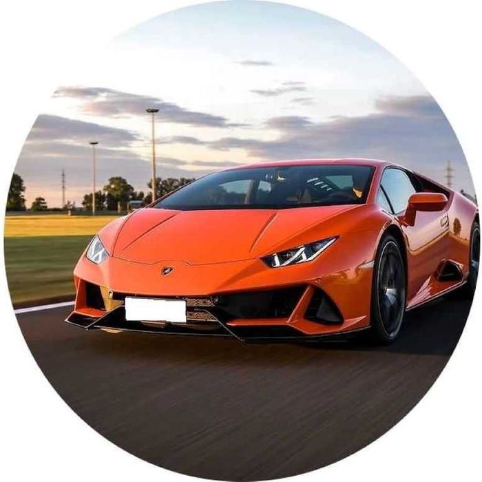 Opłatek na tort Urodziny Lamborghini Auto Logo