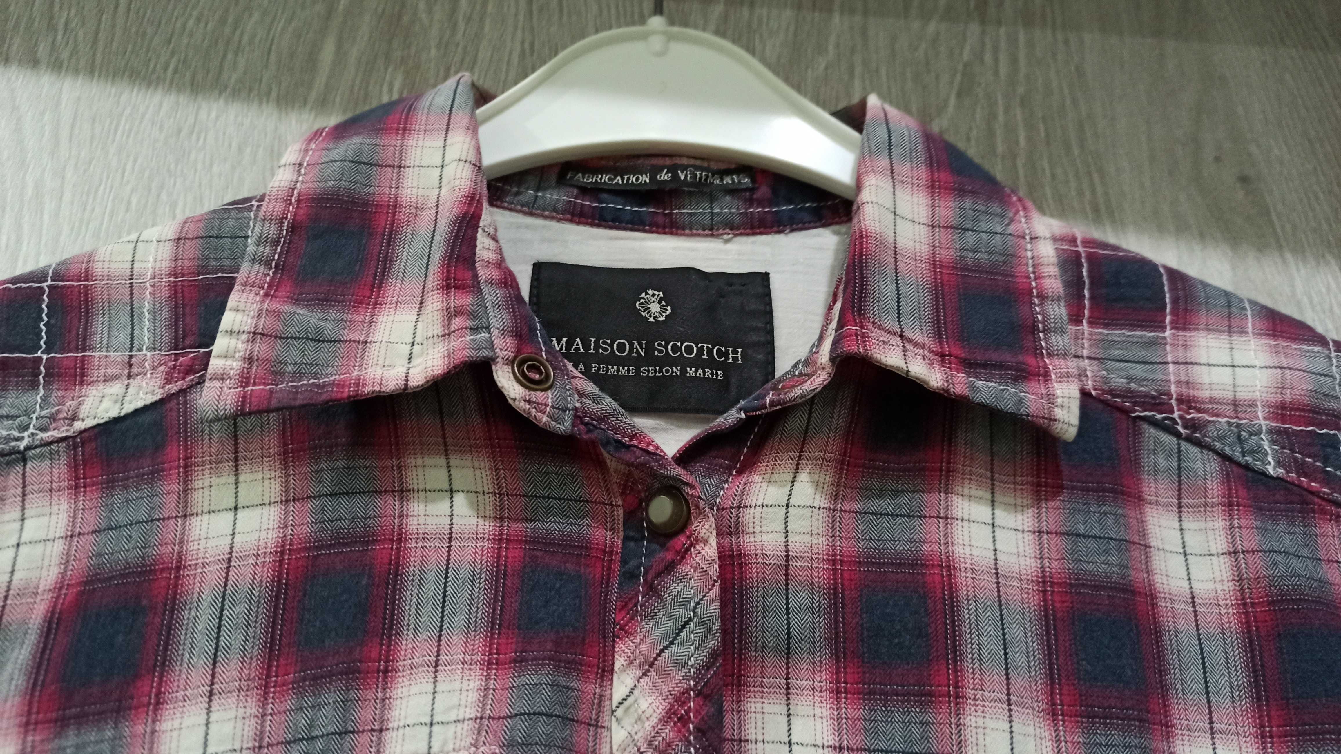 Koszula damska w kratkę Maison Scotch
