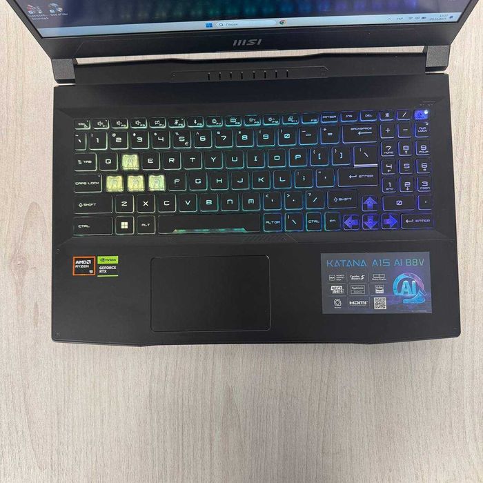 MSI Katana A15 AI B8VG 144Hz Ryzen 9 8945HS 16GB 1TB RTX 4070