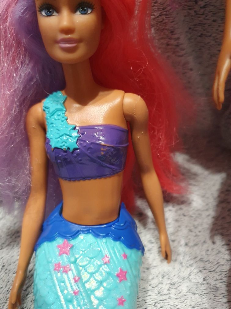 Dwie lalki Barbie syreny, Mattel