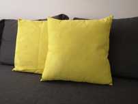Almofadas amarelas 45*45