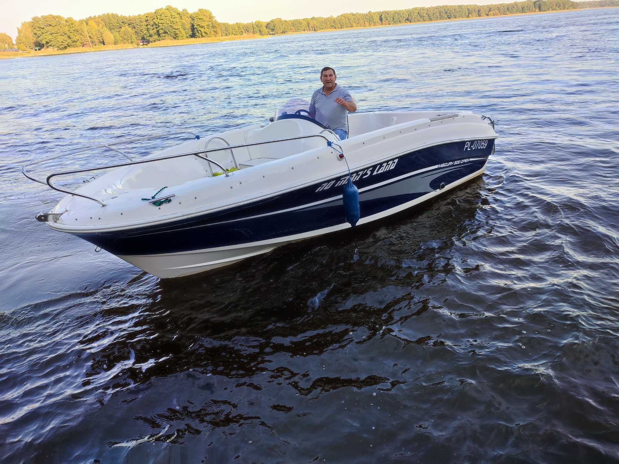 Łódź motorowa Mazury 500 OPEN - silnik evinrude 40