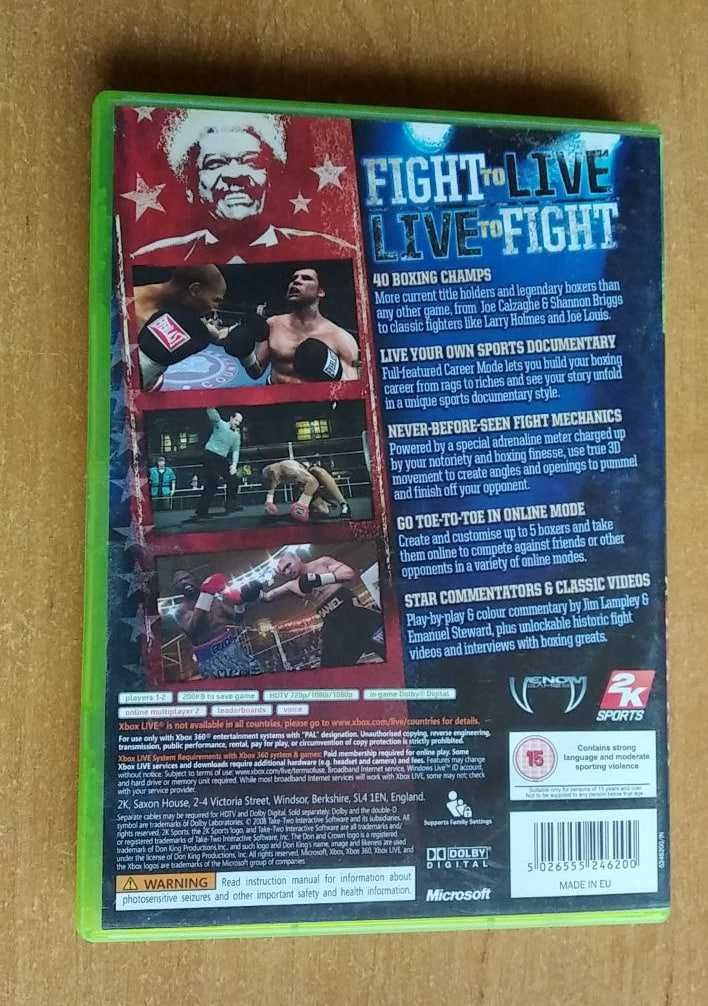 Gra XBox 360 - Don King - Prizefighter