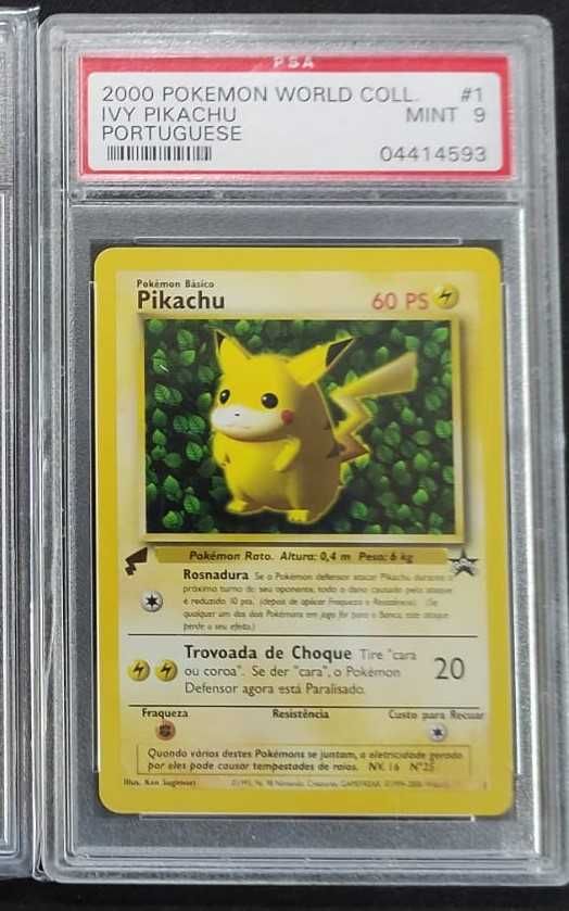 POKEMON PSA cartas Inglês - Ivy Pikachu - RARO PSA 9 MINT