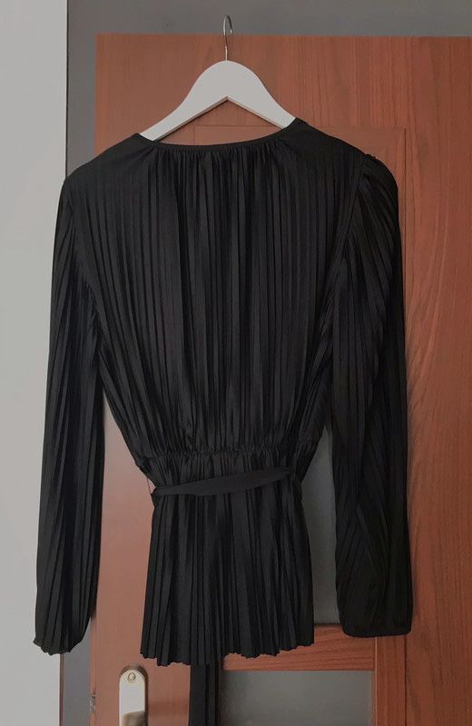 H&m top plisowany kopertowy koszula trend basic