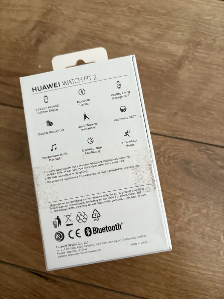 Smartwatch HUAWEI Watch Fit 2 Aktywny GPS Czarny