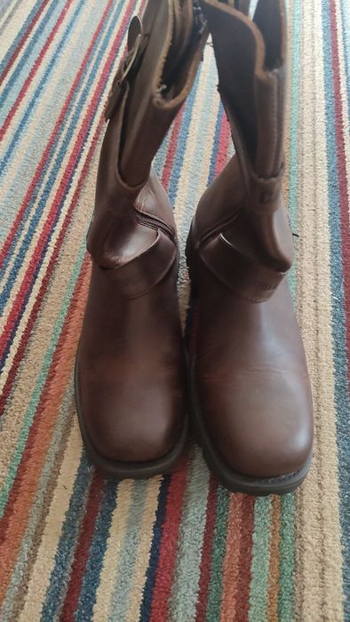 Skórzane buty CAT 42/43 motocyklowe