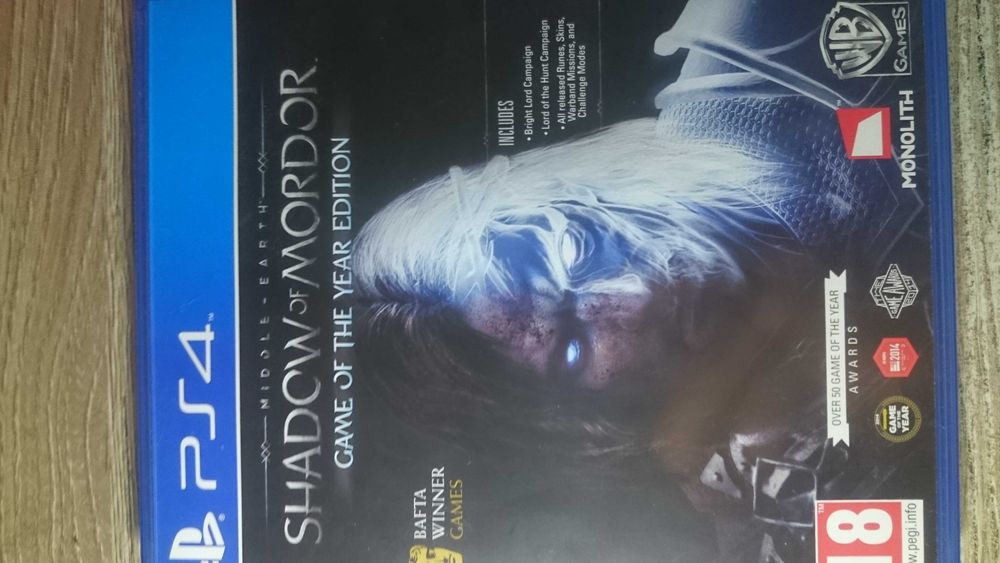 Shadow of Mordor cień mordoru edycja ostateczna ps4 playstation 4 god