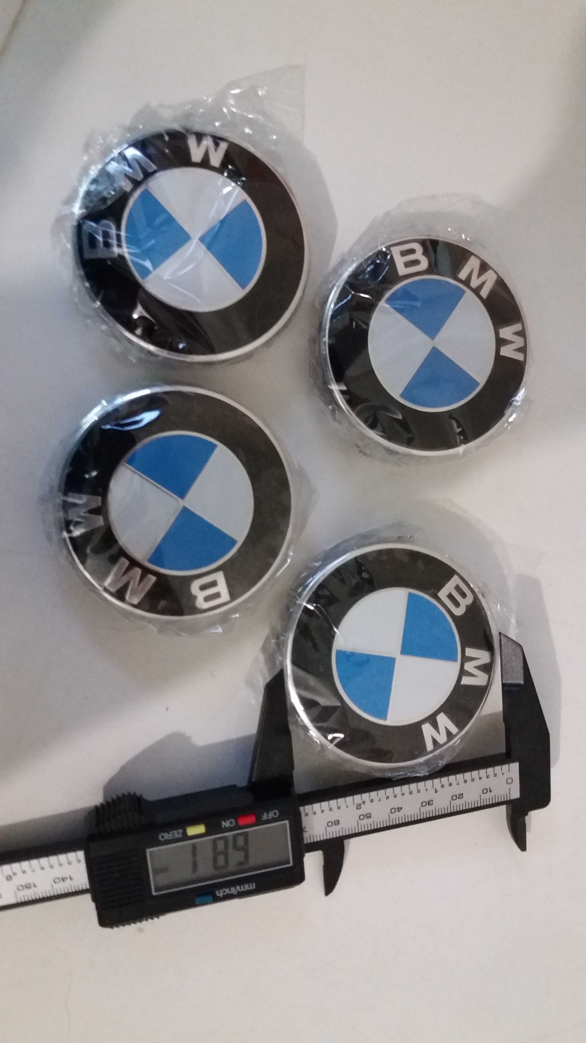 Símbolos emblemas para jantes Bmw 68mm Novos na cor original