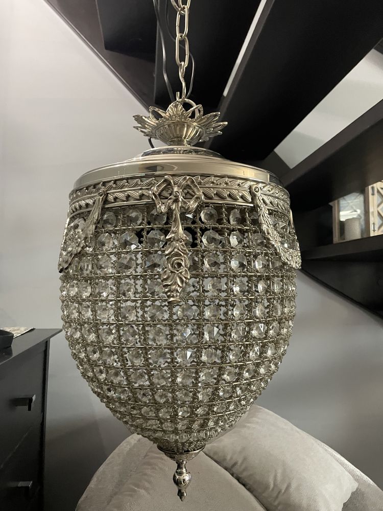 Lampa wiszaca kryształowa