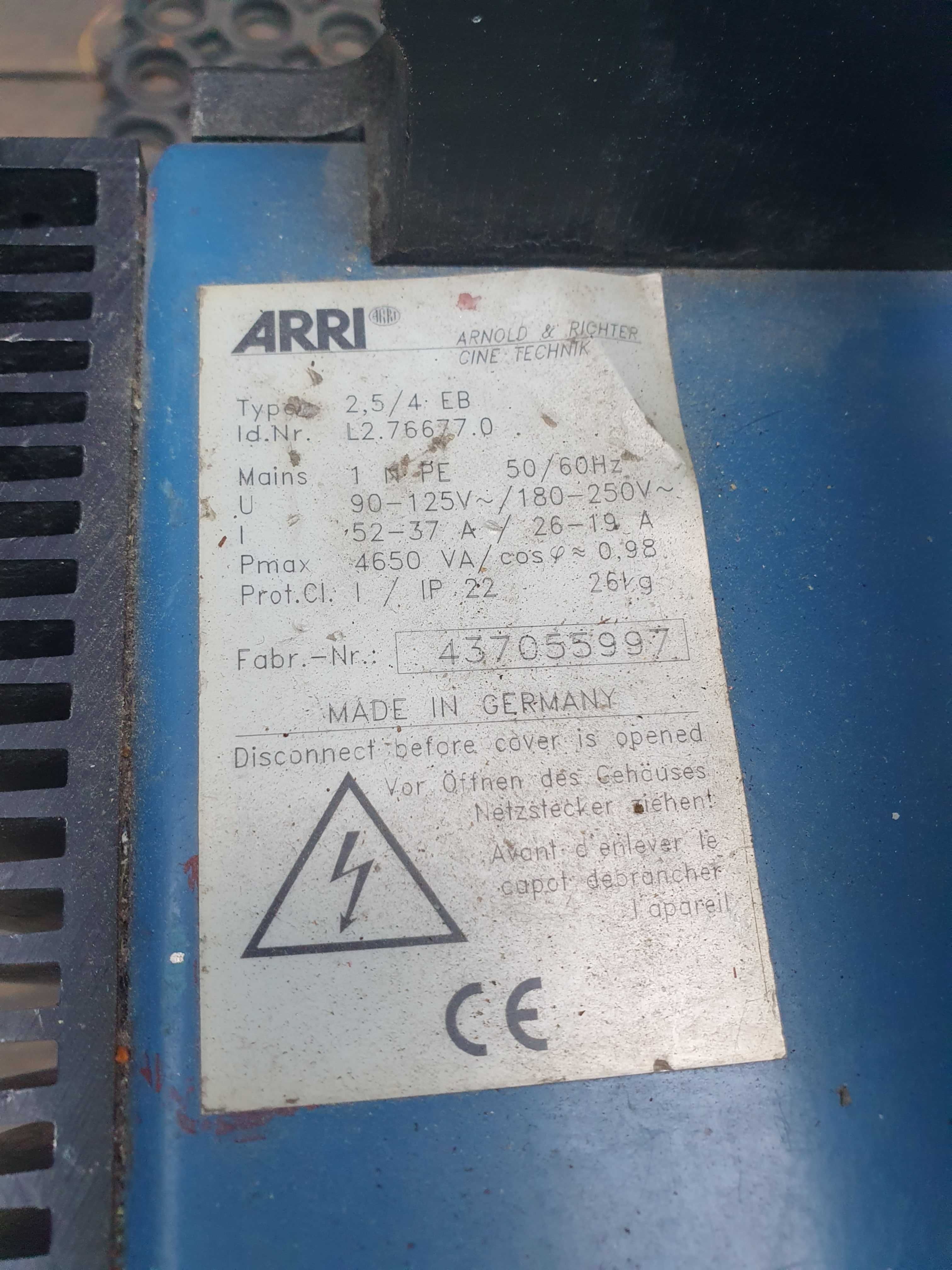 Uszkodzony ARRI EB Max 2,5/4 niesprawny stan nieznany