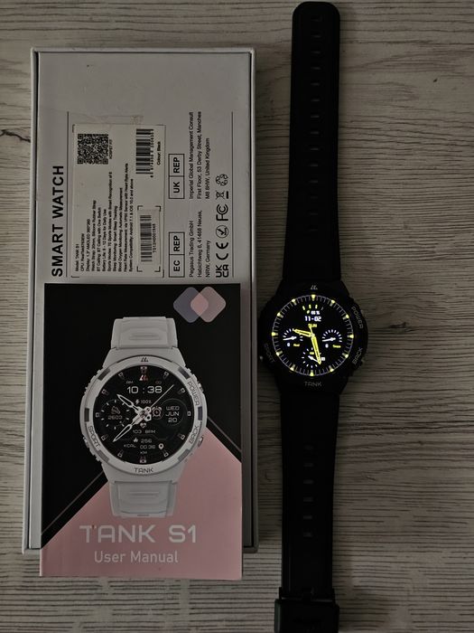 Спортивний Розумний Годинник Kospet Tank S1 Black + дзвінки+водозахист