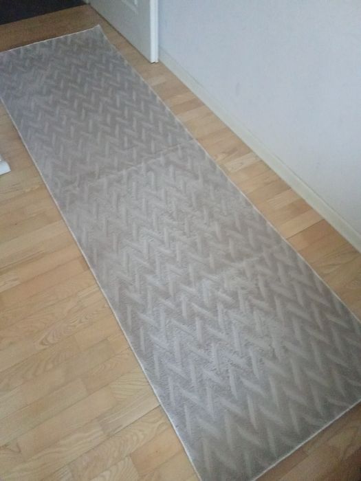 Chodniki tureckie 250 x 75 cm. Mięciutki wzór w jodełkę.