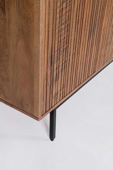 Komoda kredens Tadita lamele drewno mango 4-drzw. 170x40x75cm Bizzotto
