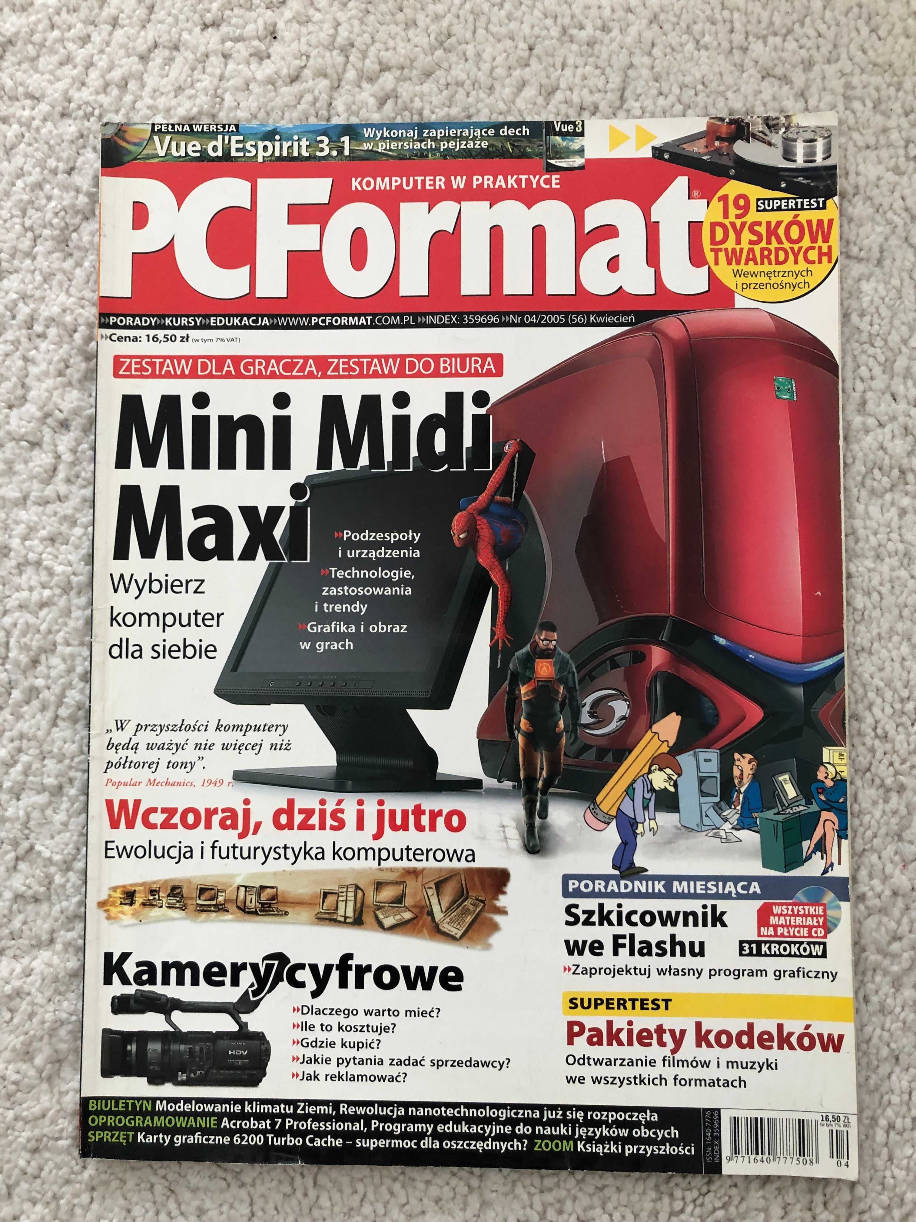 czasopisma komputerowe PC Format 7 szt